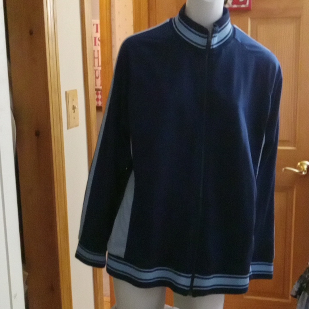Blue track jacket